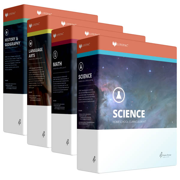 Lifepac Core 4 Subject Set - Grade 10