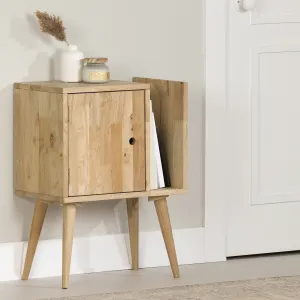 Solid Wood End Table with Storage