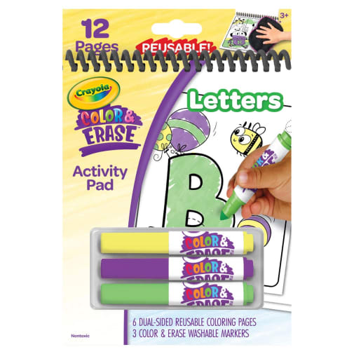 My First Crayola Color & Erase Reusable Activity Pad, Letters