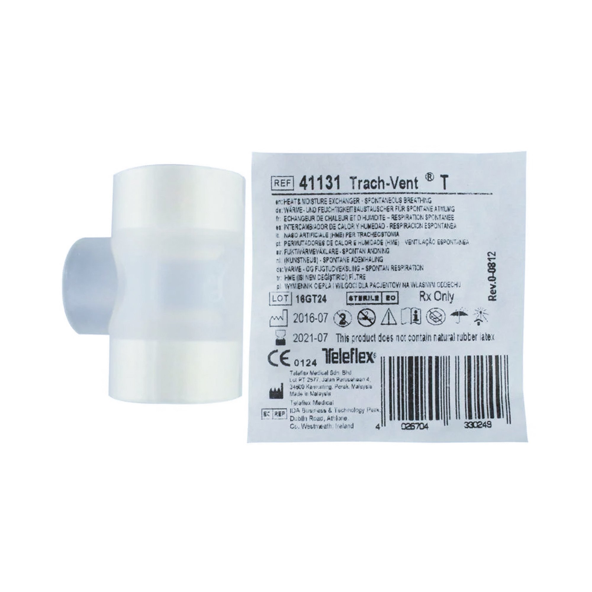 Trach-Vent Heat and Moisture Exchanger, for use with Trachesotomy Tube MK 826943