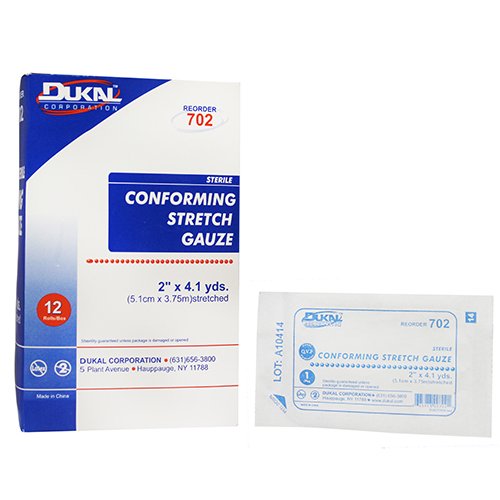 Dukal Sterile Conforming Bandage, 2 Inch x 4-1/10 Yard, 1-Ply MK 314555