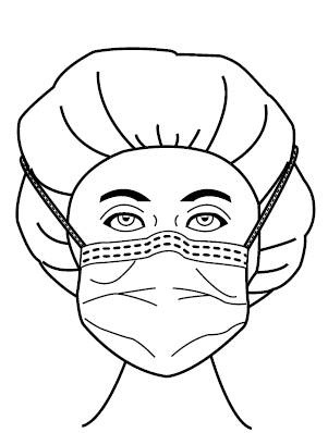 Precept Foam Fog Shield Surgical Mask, Green Diamond MK 157689