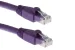 Cat6A Ethernet Patch Cable, Half-moon Boot, UTP, 25 ft, Purple