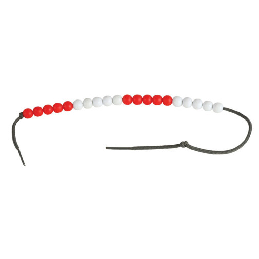 Round Bead String Set (50 red, 50 white)