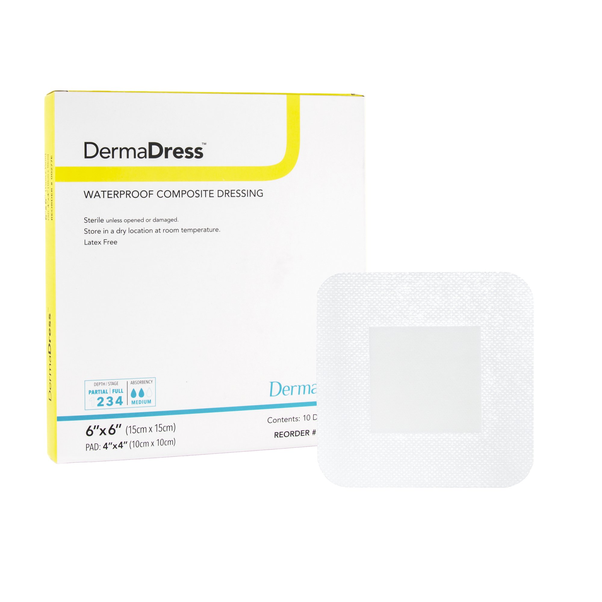 DermaDress Composite Dressing, 6 x 6 inch MK 727077