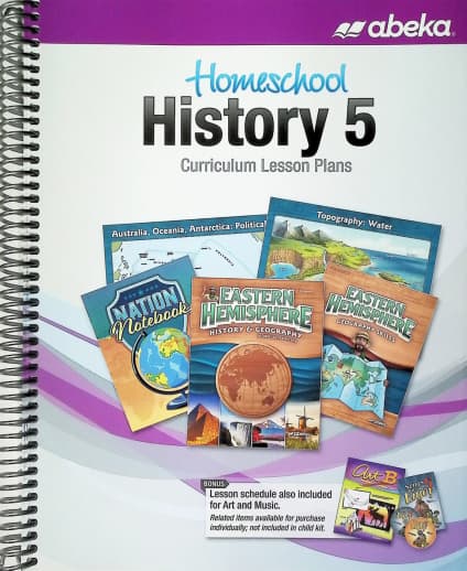 Abeka History 5 Homeschool Curriculum Lesson Plans - Revised (433799)