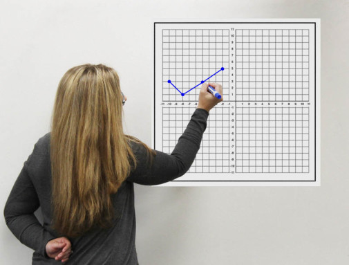Geyer Instructional Products 181302 1st Quadrant Easy Cling Graph