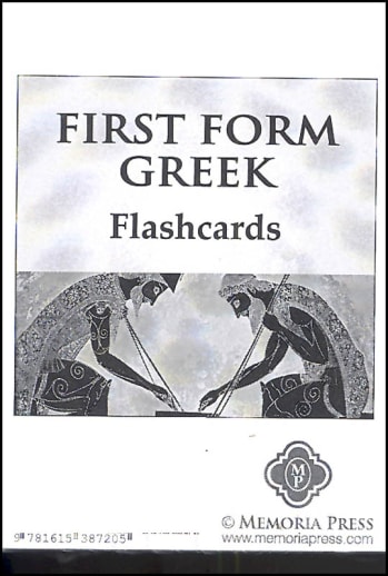 Memoria Press First Form Greek Flashcards