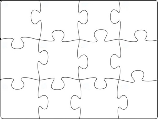 20 Pieces Blank Puzzle - Have Fun Teaching