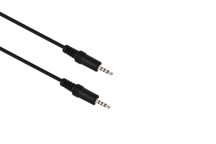 Audio Auxiliary Cable with 3.5mm Male/Male Connectors, 3ft