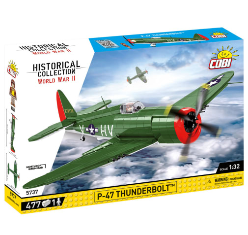COBI P-47 Thunderbolt Fighter - 477 pieces (World War II Historical Collection)