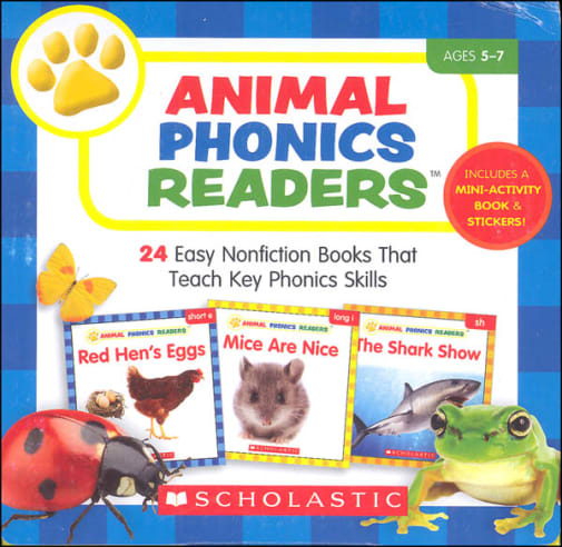 Animal Phonics Readers: 24 Easy Nonfiction Books That Teach Key Phonics Skills