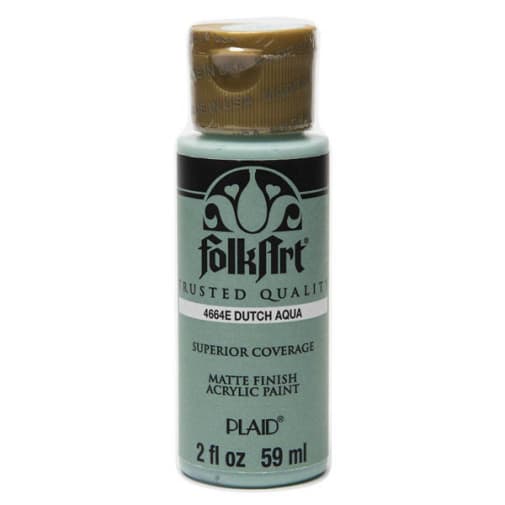Folkart Color Acrylic Paint Dutch Aqua - 2 oz