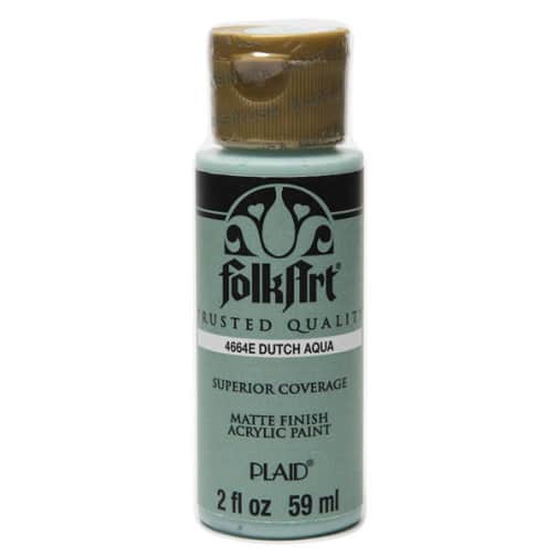 Folkart Color Acrylic Paint Dutch Aqua - 2 oz