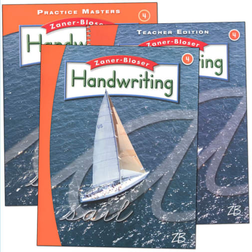 Zaner-Bloser Handwriting Grade 4 Homeschool Bundle-Student Edition/Teacher Edition/Practice Masters (2016 edition)