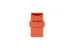 Cat6 RJ45 Inline Coupler Type Keystone Jack, Orange