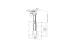 Full Motion Folding TV Ceiling Mount for 17-37in TVs, 200x200 VESA, 3.3in Low Profile