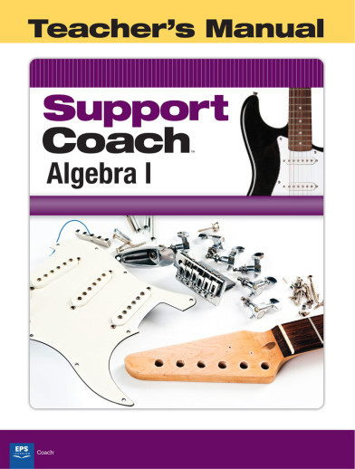 Support Coach Algebra 1 Teacher Edition