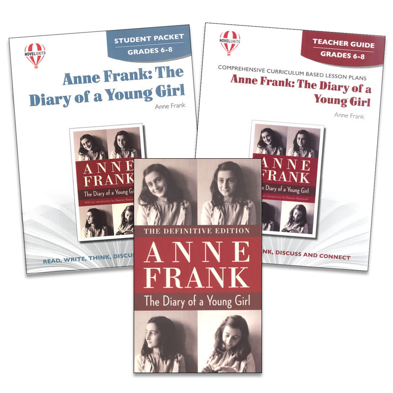 Novel Units Anne Frank Diary Young Girl Set