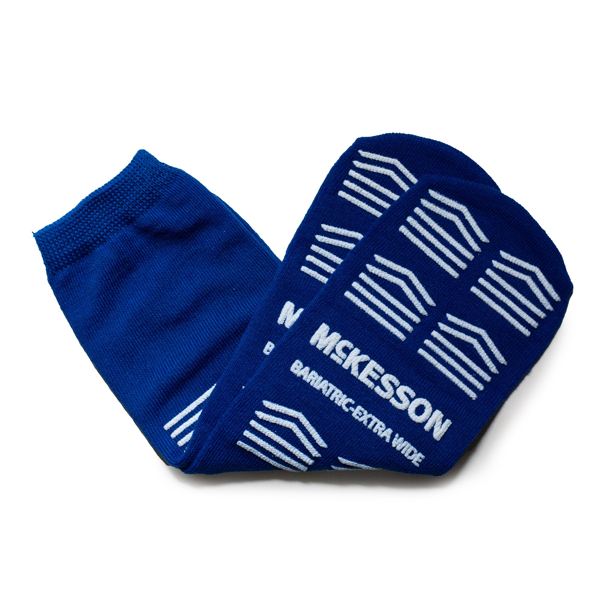 McKesson Slipper Socks, Double Tread, Bariatric, Kingfisher Blue MK 1253296