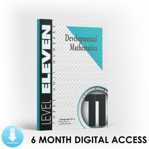 Developmental Math: Level 11 Student Workbook | Three-Unit Numbers: Multiplication and Division (6 Month Access)