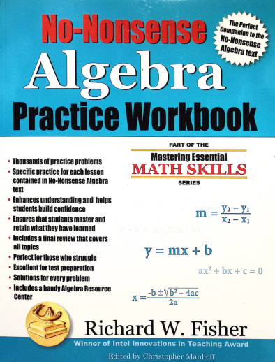 No-Nonsense Algebra Practice Workbook