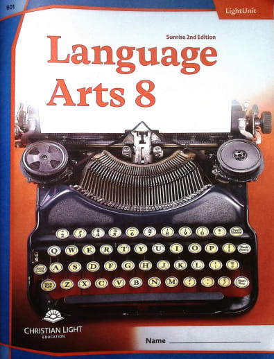 Language Arts LightUnit 801 Sunrise 2nd Edition