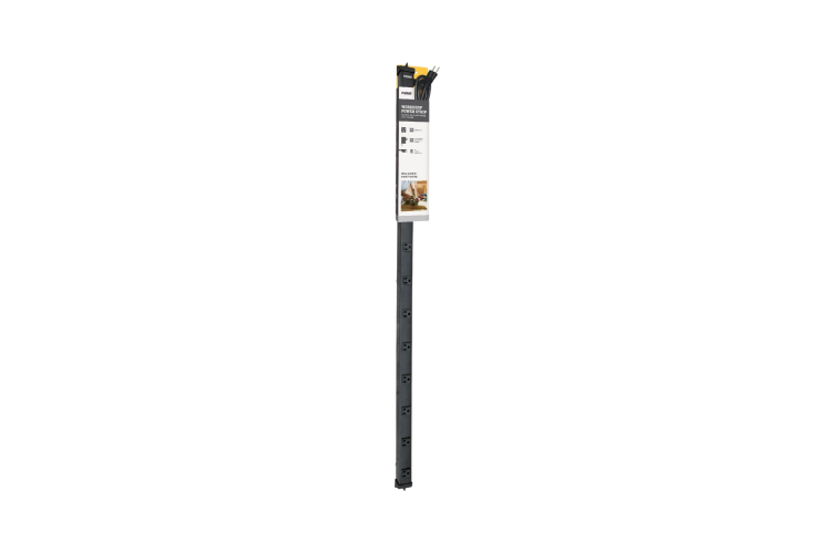 4Ft 12-Outlet Metal Power Strip with 6Ft Cord