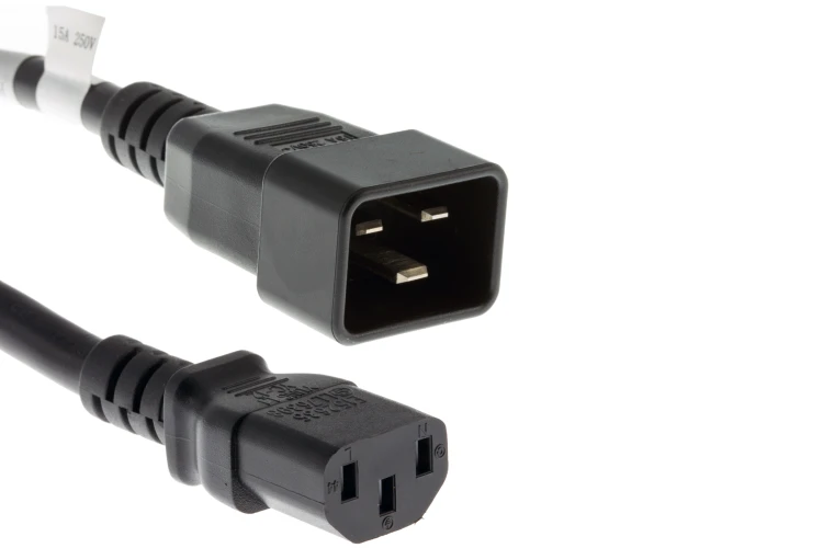 AC Power Cord, C20 to C13, 14 AWG, 4ft
