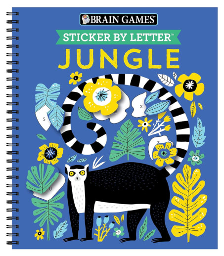 Sticker by Letter - Jungle (Brain Games) 52 pages