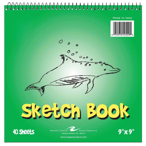 Kids Sketch Book 9" x 9"