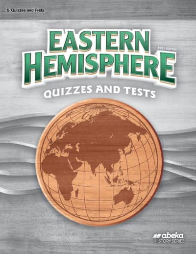 Abeka Eastern Hemisphere History and Geography Quiz and Test Book