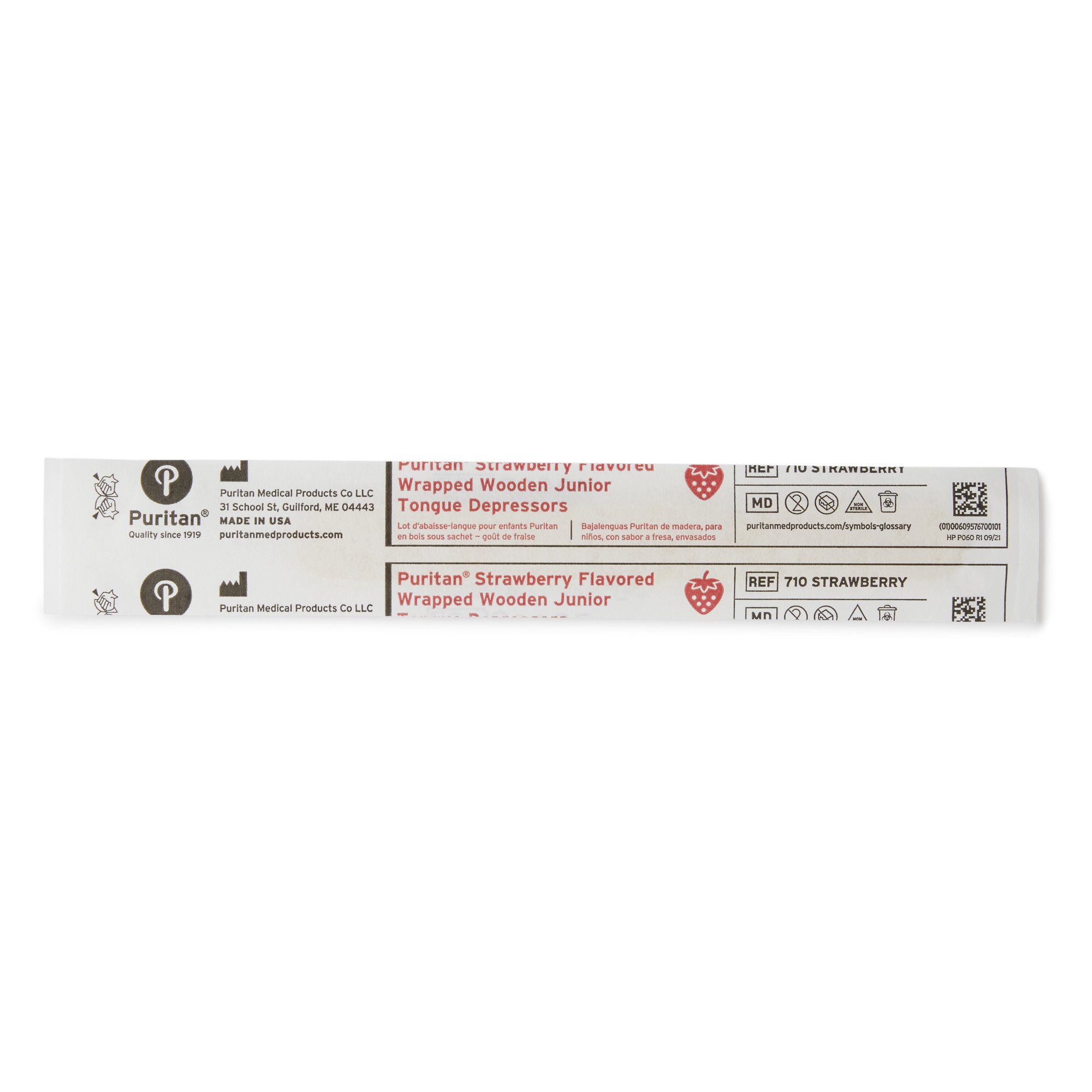 Puritan Tongue Depressor, Strawberry Flavor, 5.5 inches long MK 294550