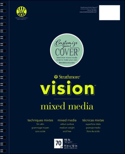 Strathmore Vision Mixed Media Pad - 9" x 12" (70 sheets)