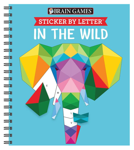 Sticker by Letter - In the Wild (Brain Games) 52 pages