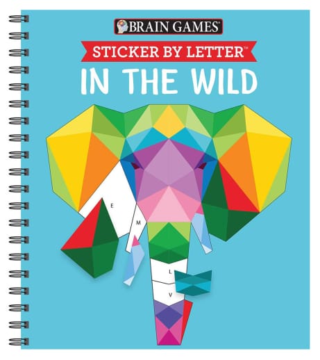 Sticker by Letter - In the Wild (Brain Games) 52 pages