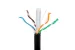Cat6 Bulk Ethernet Cable, Unshielded, Solid, CMX, Spool, 1000 ft, 600 Mhz, Black