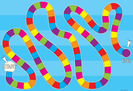 Blank Game Board Smart Poly Wipe-Off Chart