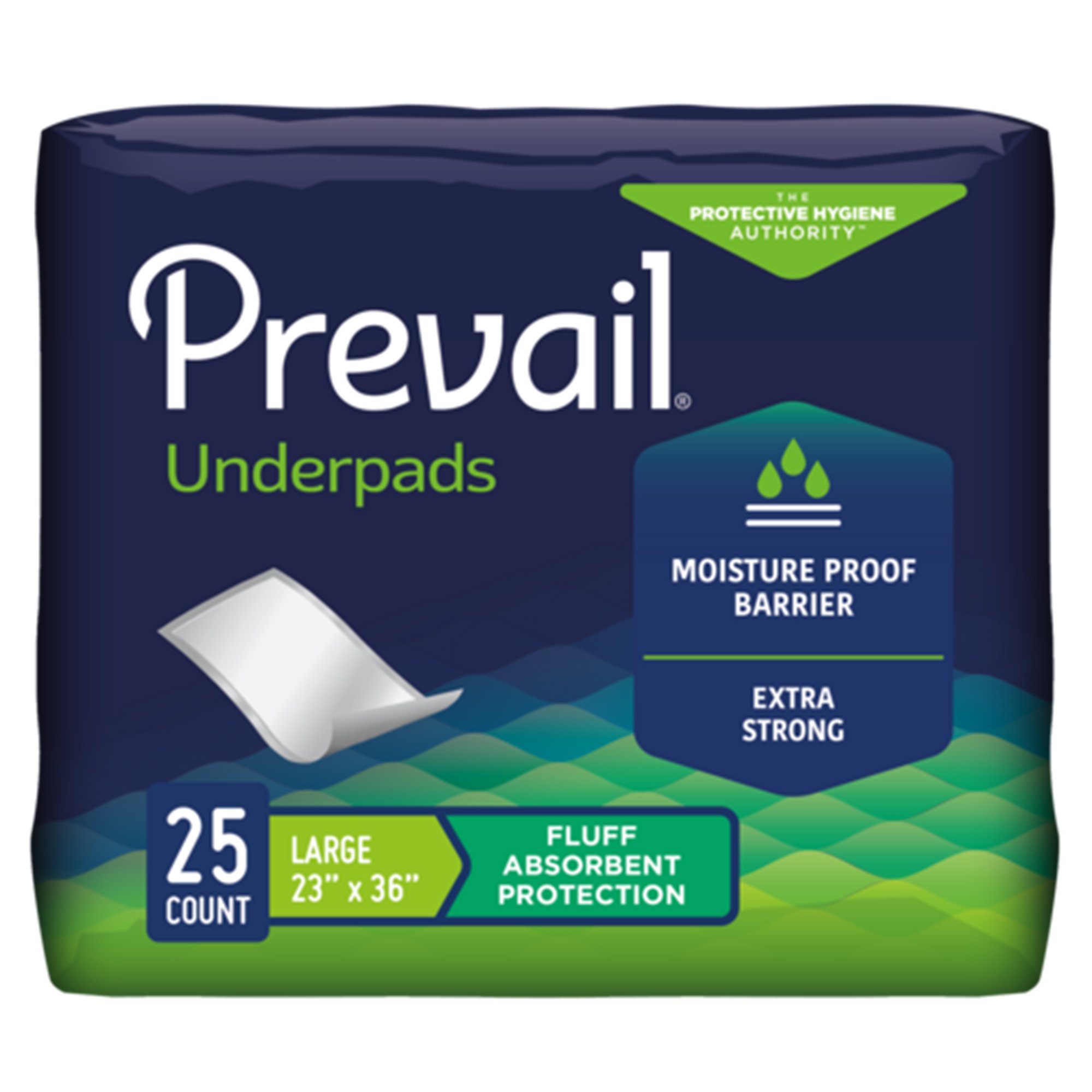 Prevail Total Care Fluff Underpads, Large MK 1227006