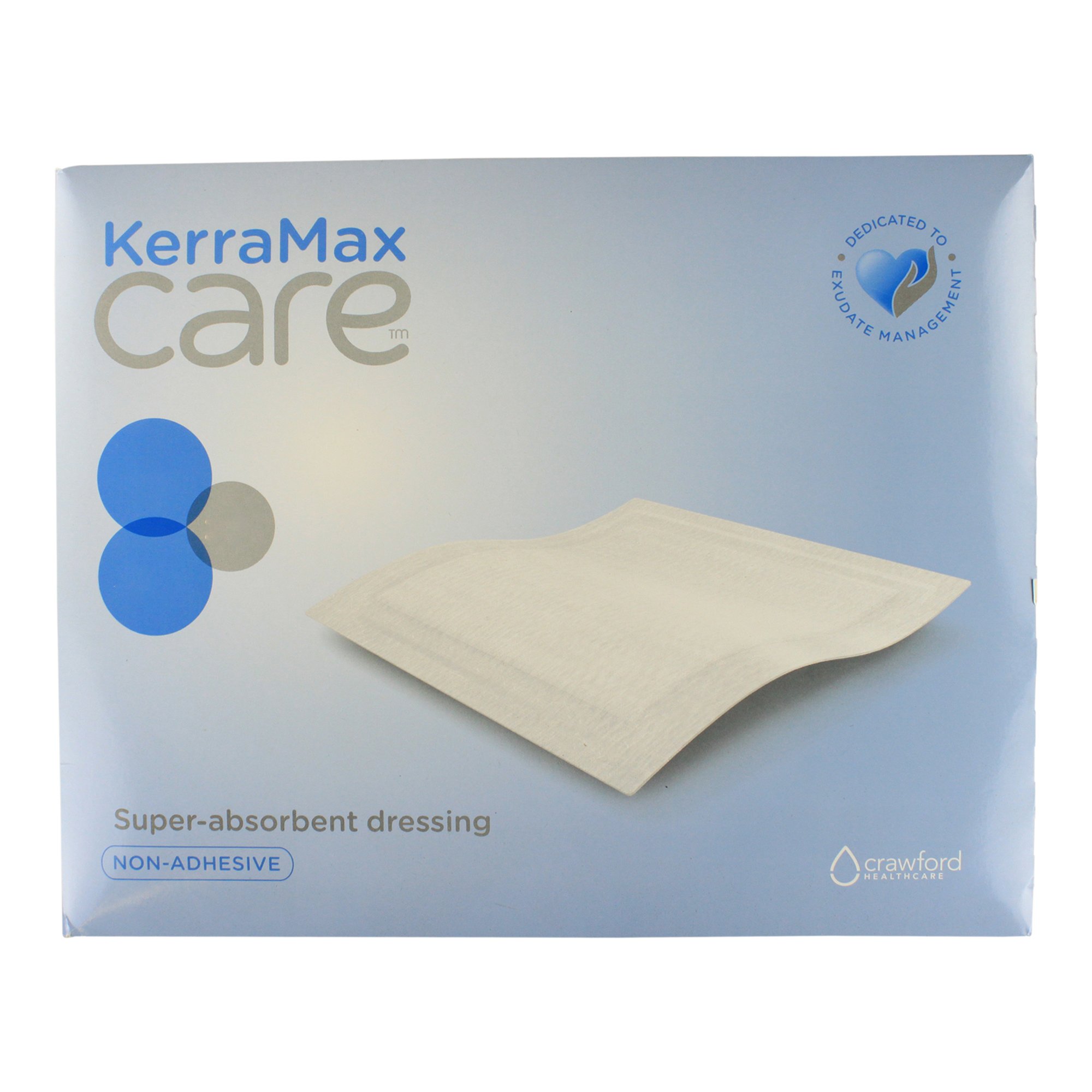 KerraMax Care Gentle Border Super Absorbent Dressing, 6 x 10 Inch MK 1189376