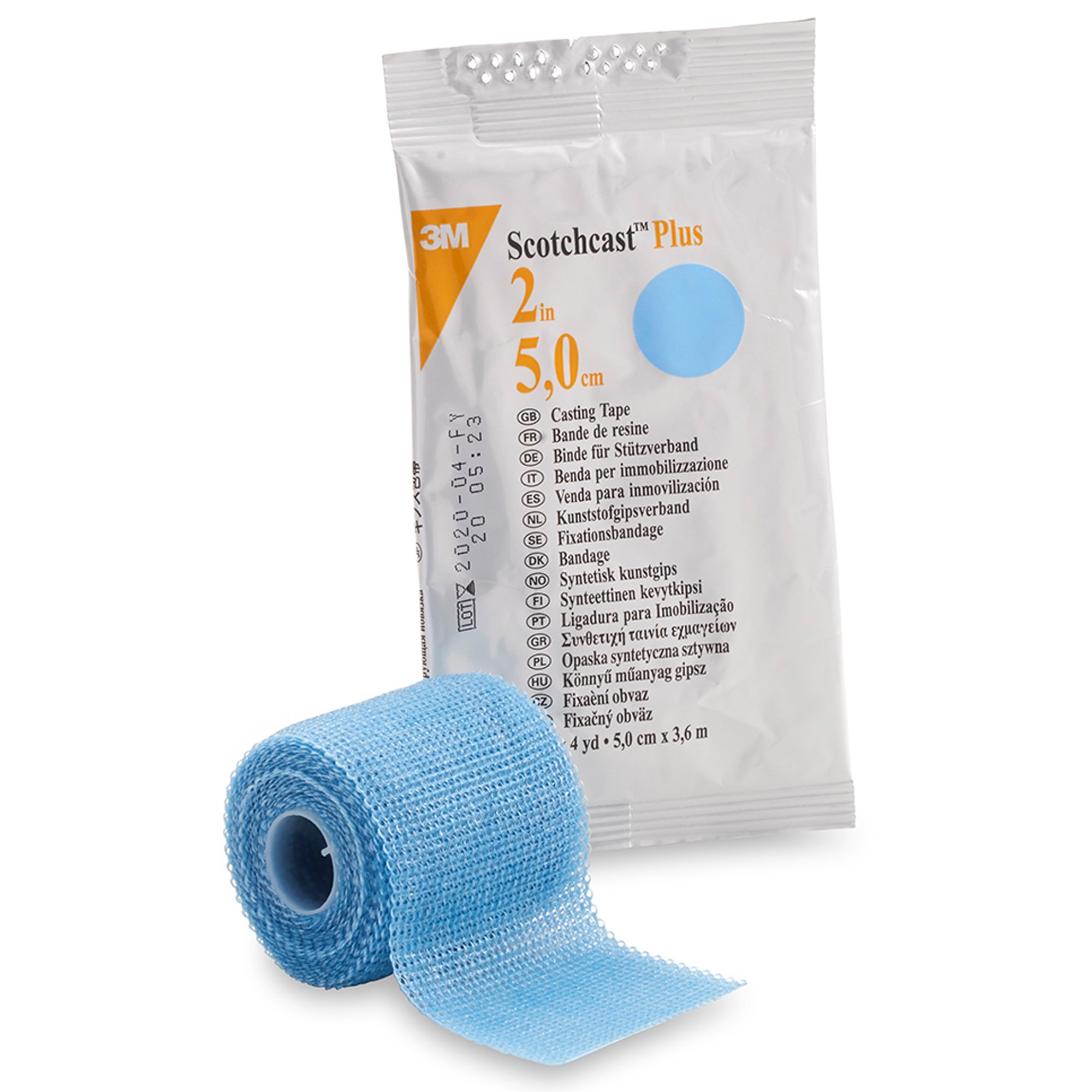 3M Scotchcast Plus Light Blue Cast Tape, 2 Inch x 4 Yard MK 199231