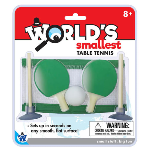 World's Smallest Table Tennis