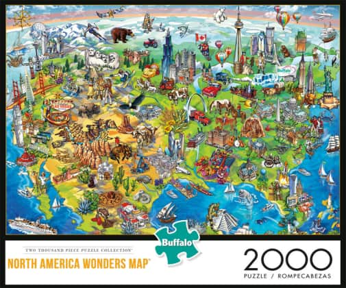 North America Wonders Puzzle (2000 pieces)