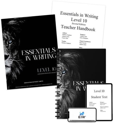 Essentials in Writing Level 10 Bundle with Assessment (Online Video Access, Textbook, Assessment, and Teacher Handbook) 2nd Edition