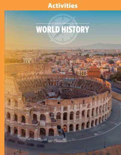 BJU Press World History 10 Activities 6th Edition
