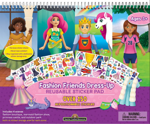 Reusable Sticker Pads - Fashion Friends Dress-Up