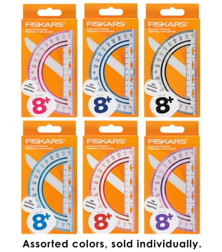 Protractor with Swing Bar, Assorted Colors
