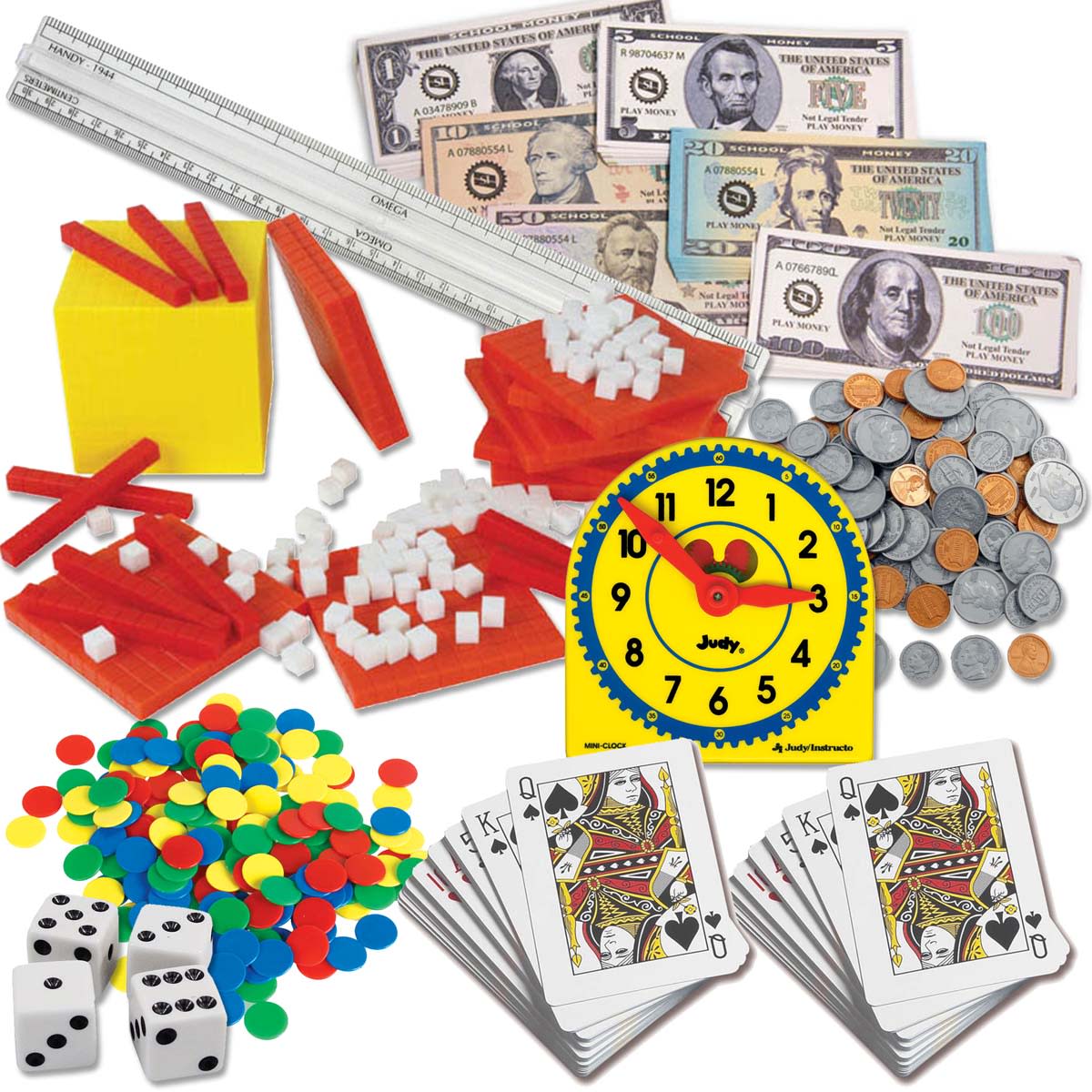 Second Grade Math with Confidence Manipulatives Set