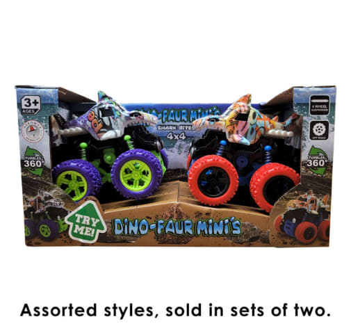 Dino-Faur Mini's Pull Back Toys: Mini Shark (2 pack)