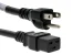 AC Power Cord, 5-15P to C19, 14 AWG, 6ft